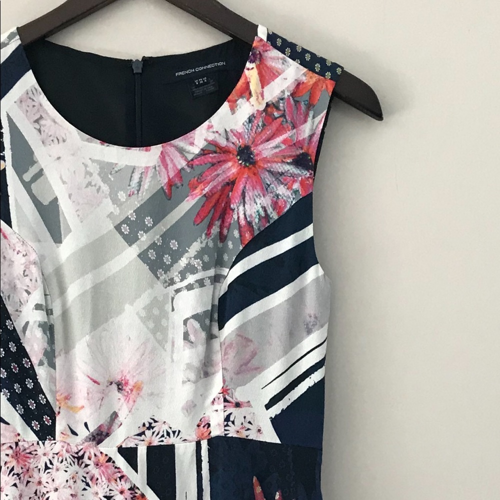 French Connection | Patchwork Floral Skater Dress… - image 5